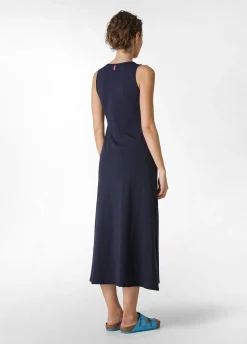 New Abito In Jersey Blu Donna Vestiti, Gonne E Tute