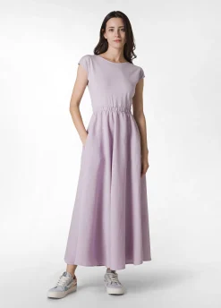 Flash Sale Abito Lungo Jersey E Lino Viola Donna Vestiti, Gonne E Tute