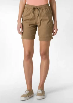 Store Bermuda In Popeline Con Coulisse Marrone Donna Bermuda