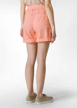 Cheap Bermuda In Popeline Con Coulisse Arancio Donna Bermuda