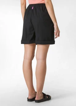 Online Bermuda In Popeline Nero Donna Bermuda
