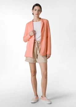 Clearance Blazer In Felpa Leggera Arancio Donna Giacche E Giubbotti