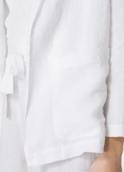 Cheap Blazer In Lino Bianco Donna Giacche E Giubbotti