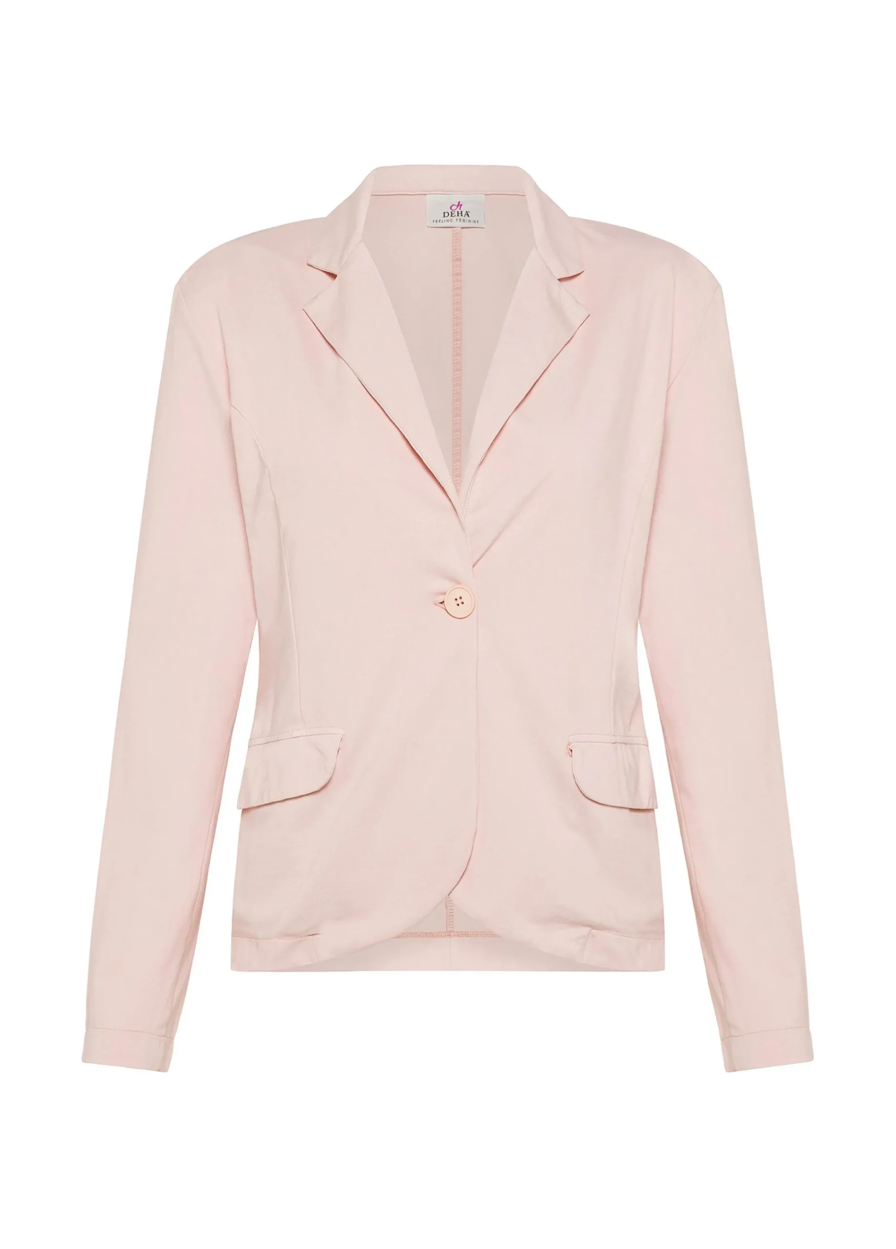 New Blazer In Punto Milano Rosa Donna Giacche E Giubbotti