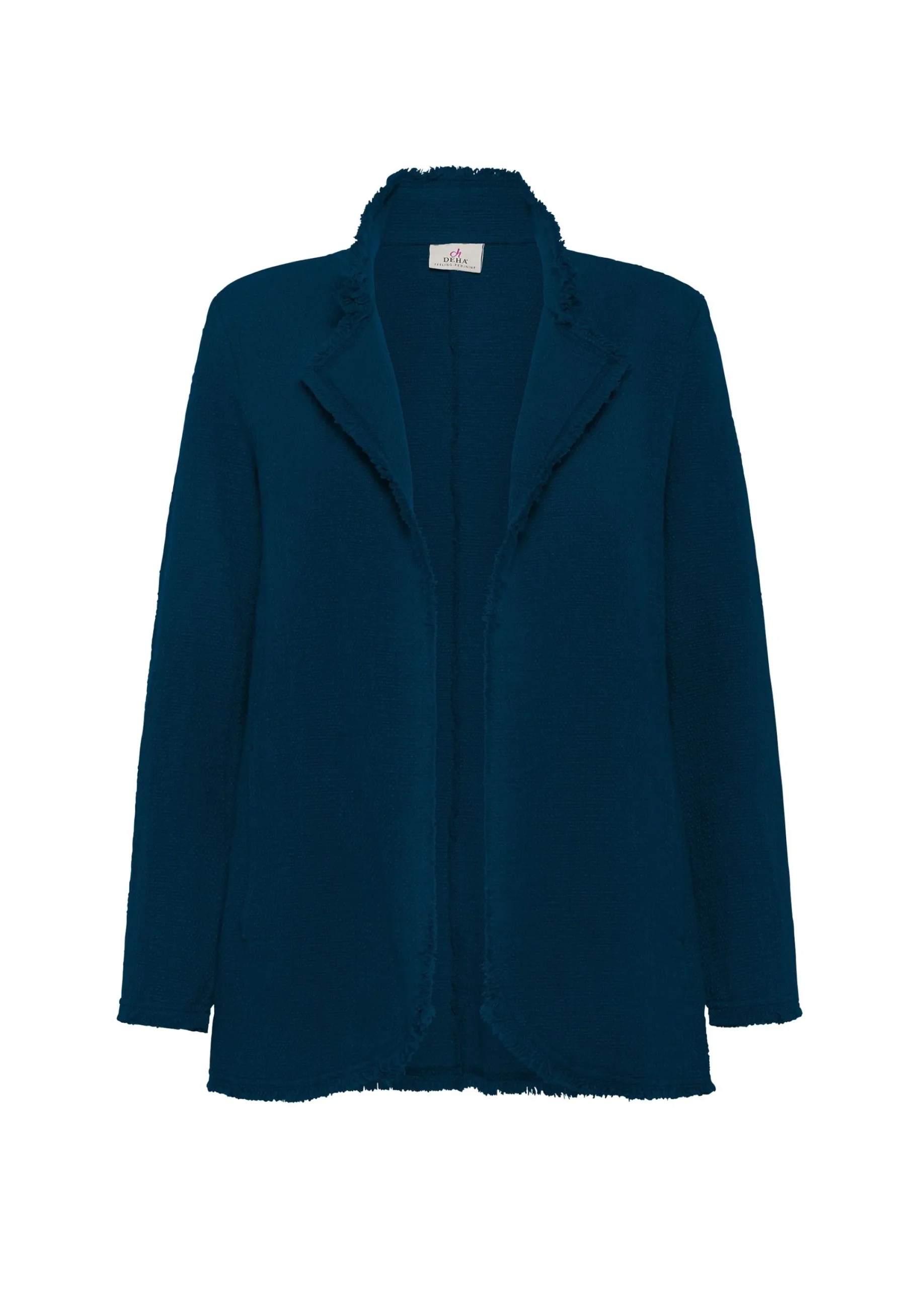 Sale Blazer In Tweed Di Cotone Blu Donna Giacche E Giubbotti