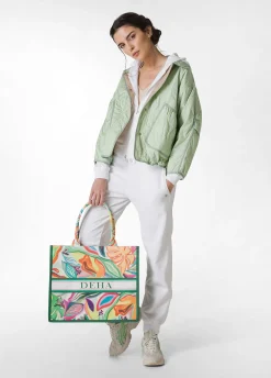 Cheap Borsa Shopper Verde Donna Accessori
