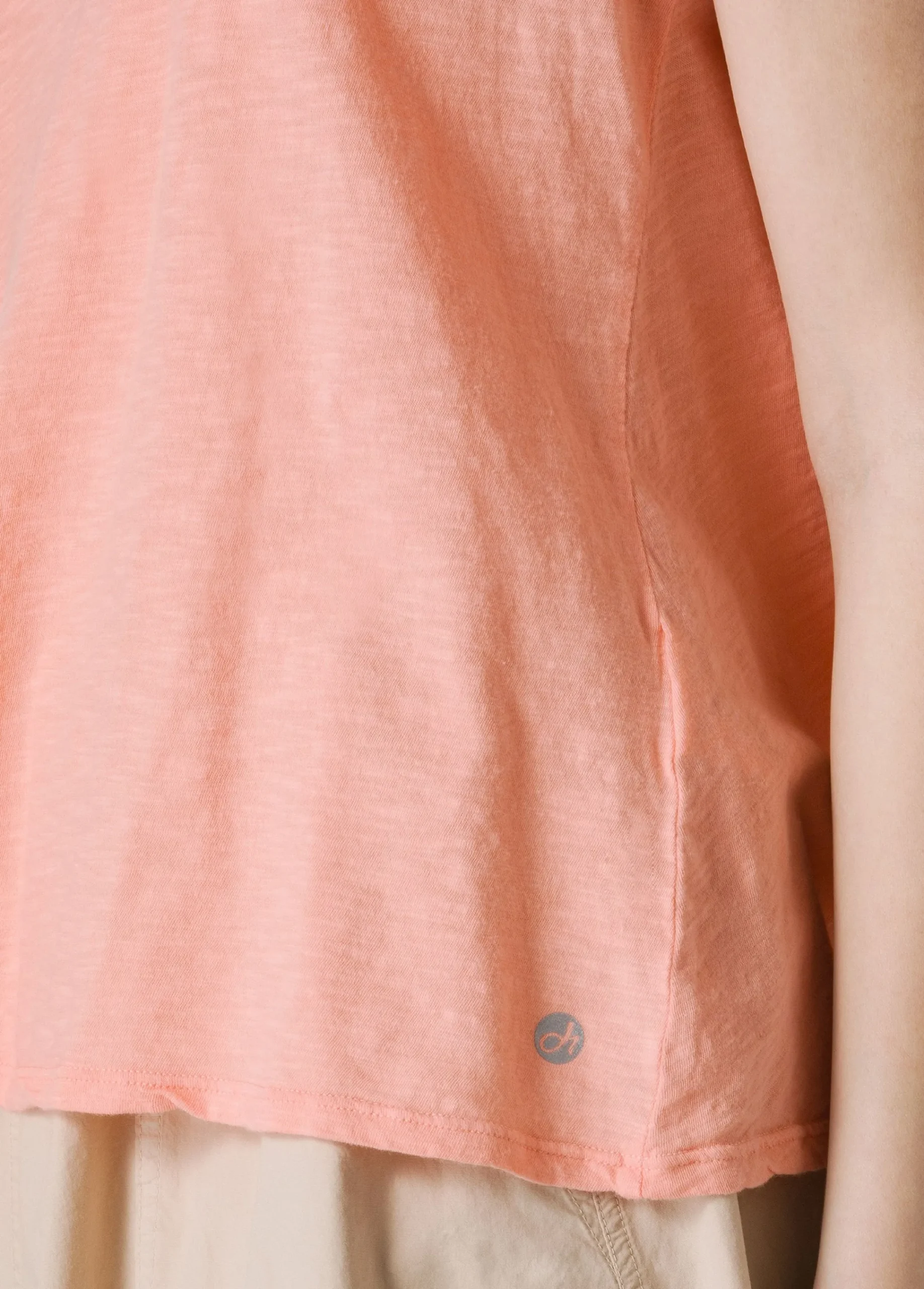 Cheap Canotta Svasata In Jersey Fiammato Arancio Donna Top & T-Shirts