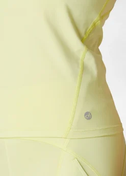 Shop Canotta Yoga In Microfibra Riciclata Giallo Donna Canotte E Reggiseni Sportivi