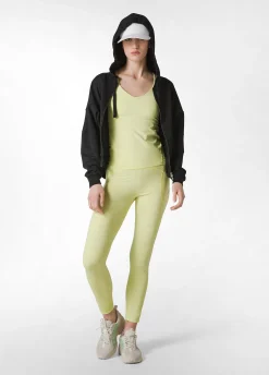 Shop Canotta Yoga In Microfibra Riciclata Giallo Donna Canotte E Reggiseni Sportivi