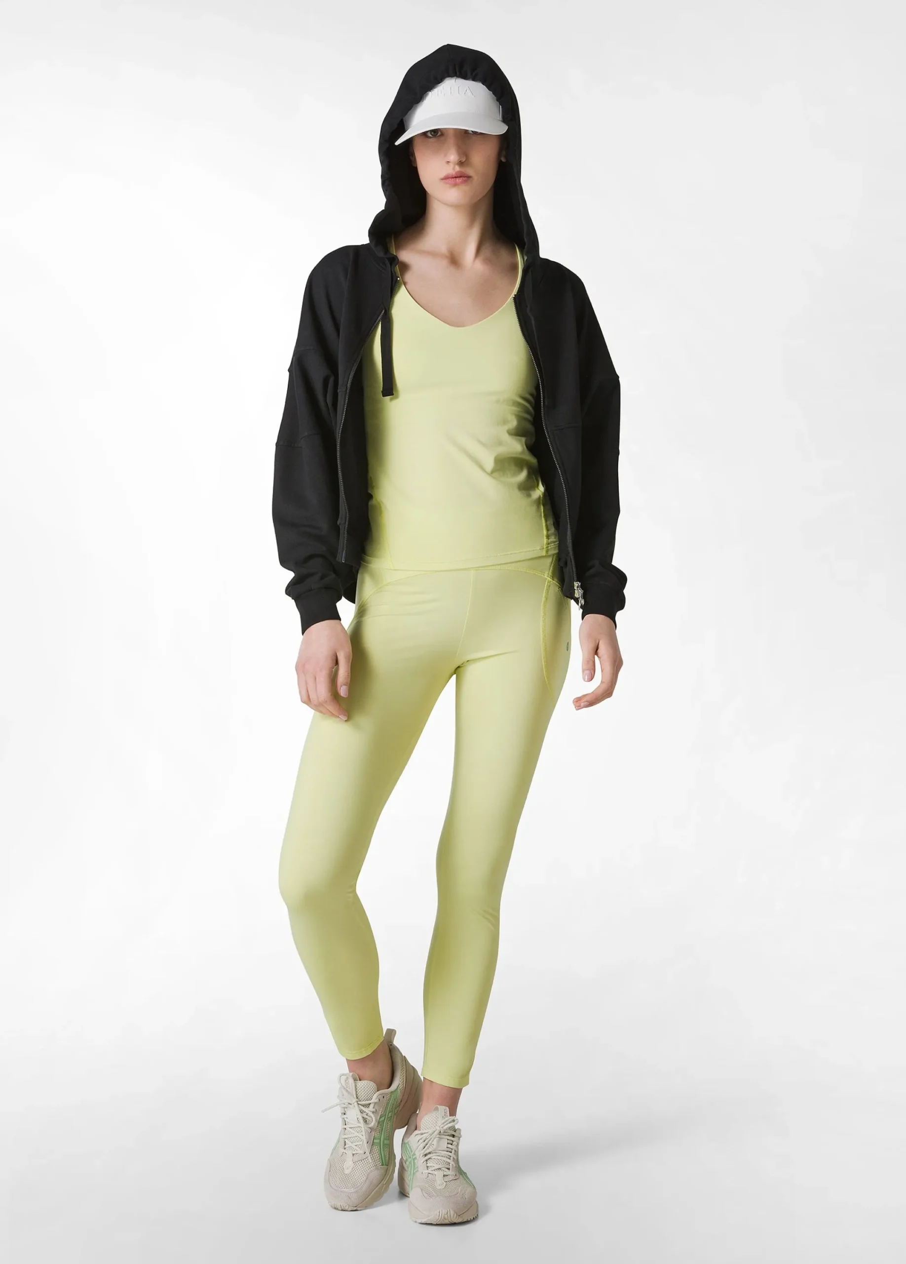 Shop Canotta Yoga In Microfibra Riciclata Giallo Donna Canotte E Reggiseni Sportivi