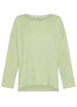 Flash Sale Completo Ampio In Lino Verde Mela Donna Comfort Set