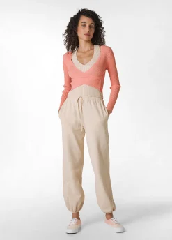 Best Sale Completo In Rayon Arancio E Beige Donna Comfort Set