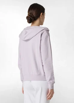 Flash Sale Felpa Core Leggera Con Zip E Cappuccio Viola Donna Felpe & Maglieria