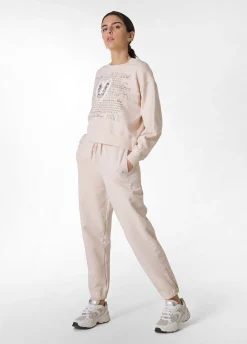 Hot Felpa Girocollo Comfy Con Grafica Rosa Donna Felpe & Maglieria