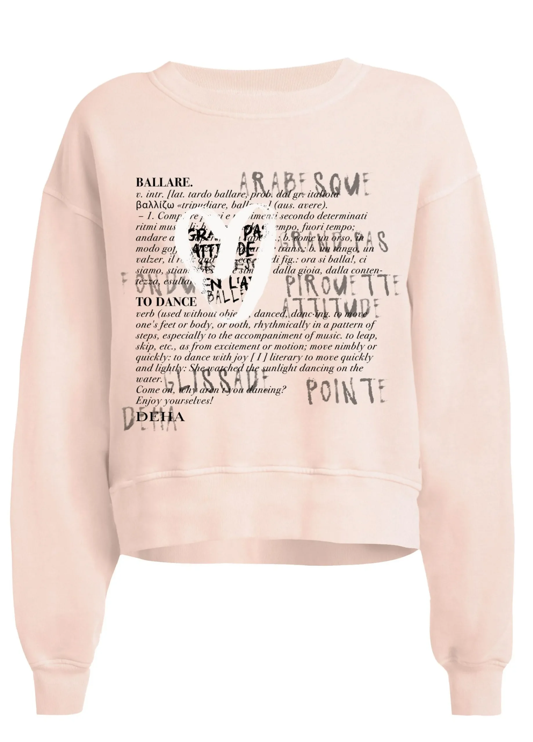 Hot Felpa Girocollo Comfy Con Grafica Rosa Donna Felpe & Maglieria
