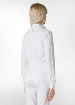 Clearance Felpa Leggera Core Con Zip Bianco Donna Felpe & Maglieria