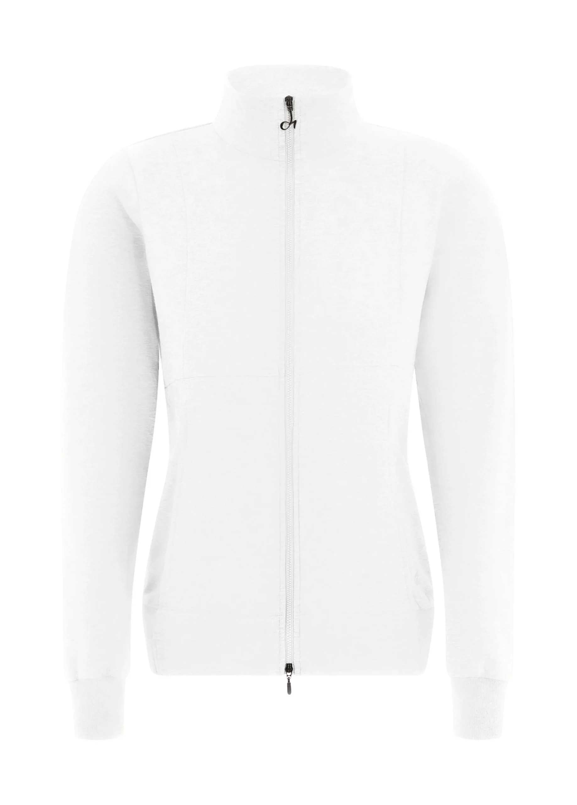 Clearance Felpa Leggera Core Con Zip Bianco Donna Felpe & Maglieria