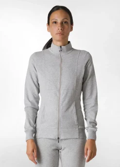 Cheap Felpa Leggera Core Con Zip Grigio Donna Felpe & Maglieria