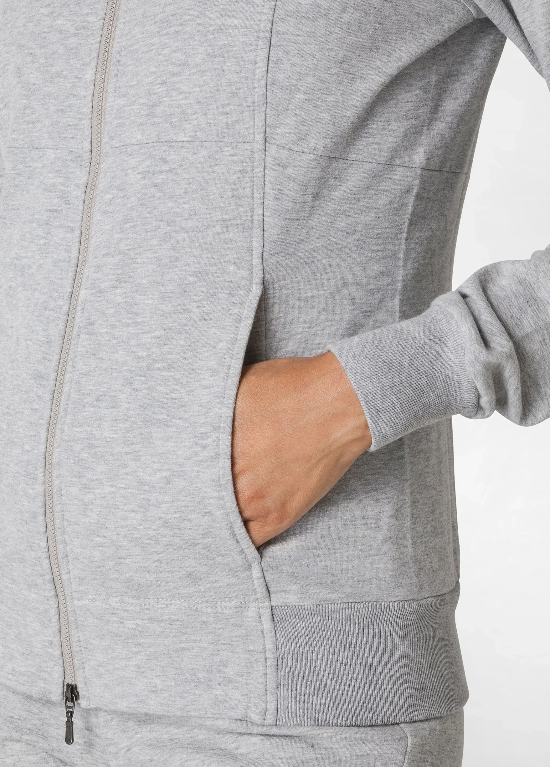 Cheap Felpa Leggera Core Con Zip Grigio Donna Felpe & Maglieria
