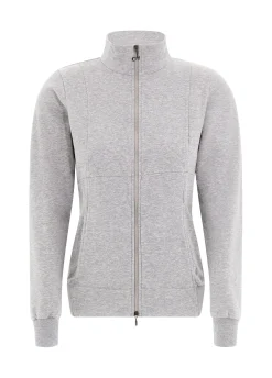 Cheap Felpa Leggera Core Con Zip Grigio Donna Felpe & Maglieria