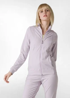 Best Felpa Leggera Core Con Zip Viola Donna Felpe & Maglieria