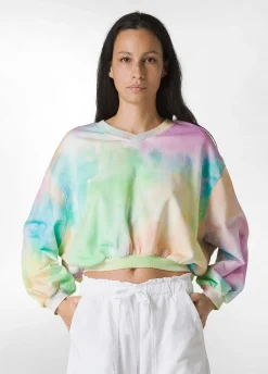 Flash Sale Felpa Organica Stampa Fade Away Scollo A V Other Donna Felpe & Maglieria