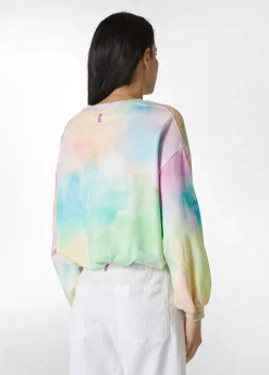 Flash Sale Felpa Organica Stampa Fade Away Scollo A V Other Donna Felpe & Maglieria