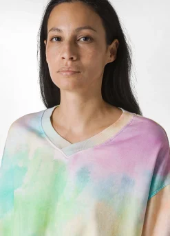 Flash Sale Felpa Organica Stampa Fade Away Scollo A V Other Donna Felpe & Maglieria