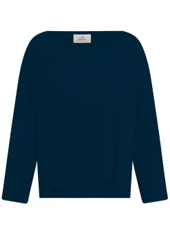 Discount Felpa Over In Spugna Blu Donna Felpe & Maglieria