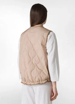 Clearance Gile' Trapuntato Beige Donna Giacche E Giubbotti