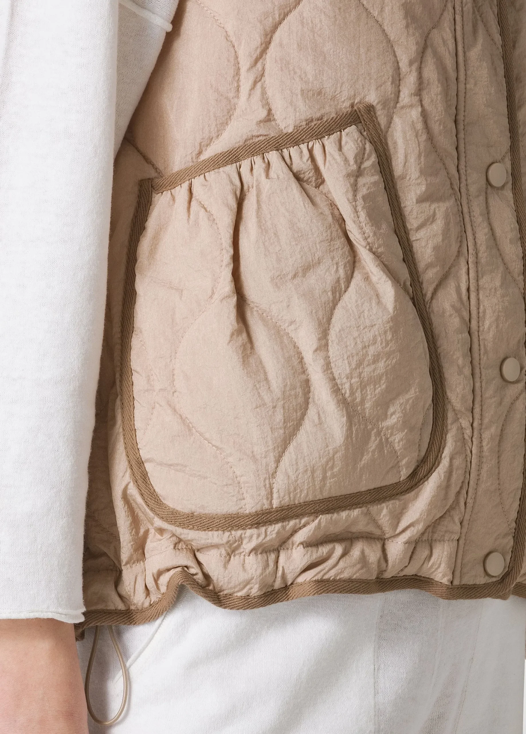 Clearance Gile' Trapuntato Beige Donna Giacche E Giubbotti