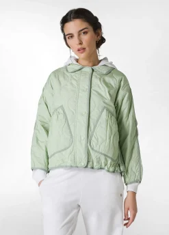 Cheap Giubbino Trapuntato Verde Donna Giacche E Giubbotti