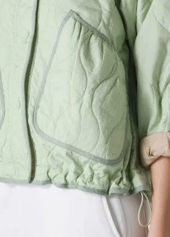 Cheap Giubbino Trapuntato Verde Donna Giacche E Giubbotti