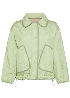 Cheap Giubbino Trapuntato Verde Donna Giacche E Giubbotti