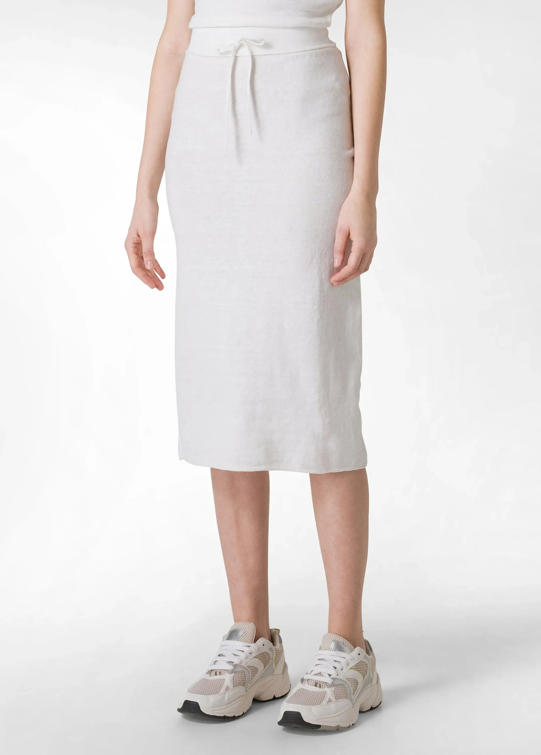 New Gonna A Maglia Bianco Donna Vestiti, Gonne E Tute