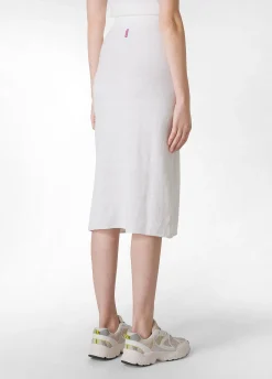 New Gonna A Maglia Bianco Donna Vestiti, Gonne E Tute