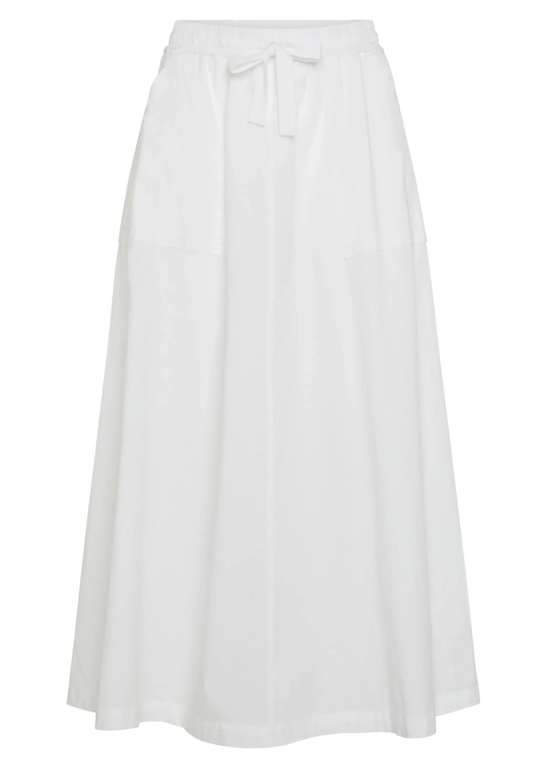 Best Gonna Lunga In Popeline Bianco Donna Vestiti, Gonne E Tute