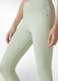 Fashion Leggings 7/8 Effetto Vintage Verde Donna Leggings & Pantaloni Sportivi