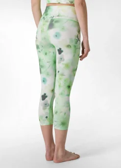 Hot Leggings 7/8 In Microfibra Riciclata Stampata Verd Donna Leggings & Pantaloni Sportivi