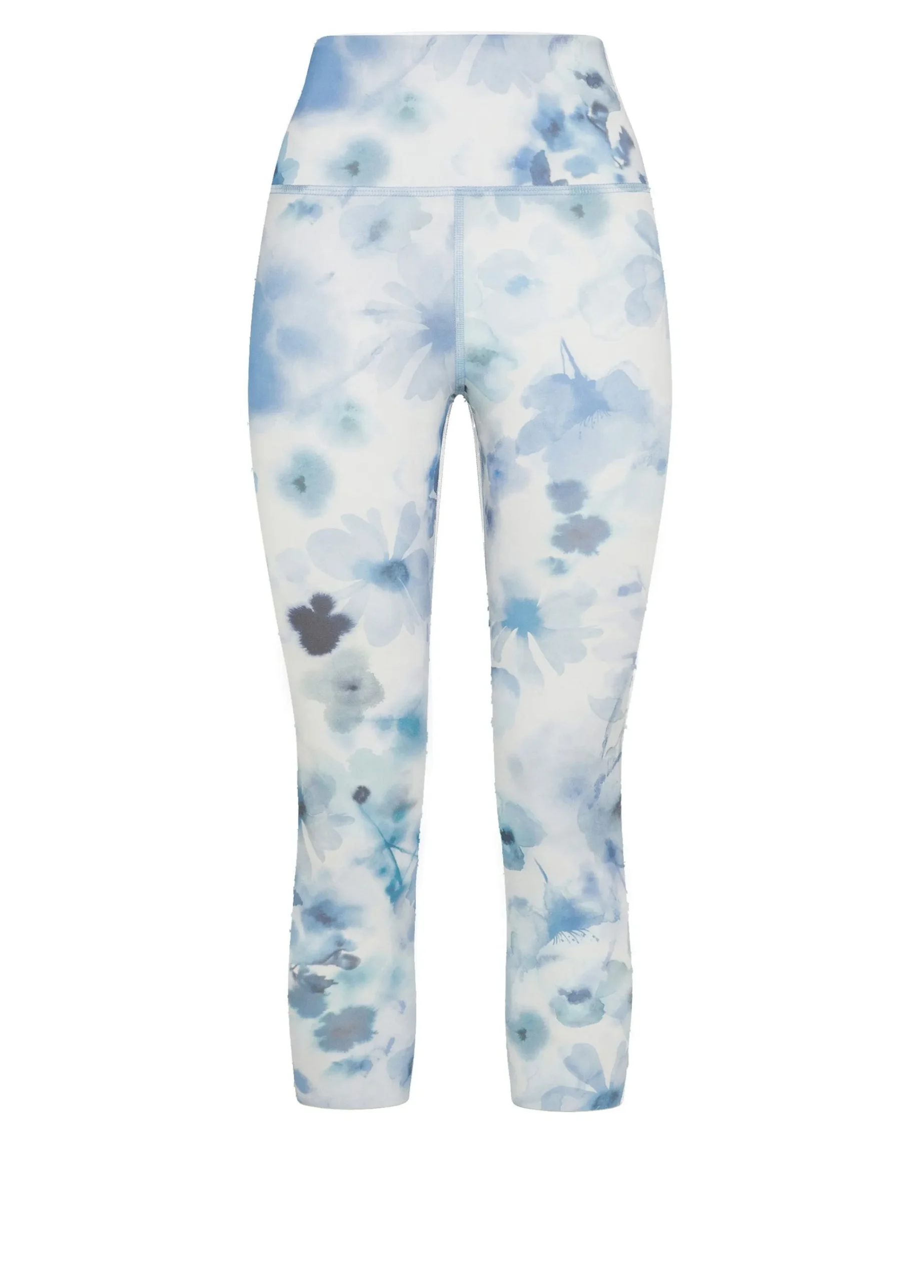 Online Leggings 7/8 In Microfibra Riciclata Stampata Blu Donna Leggings & Pantaloni Sportivi