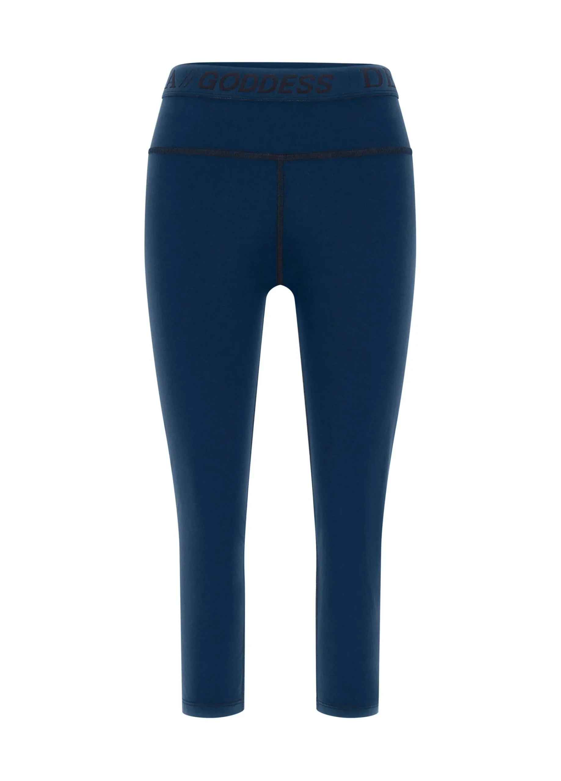 Fashion Leggings 7/8 Jersey-Stretch Blu Donna Leggings & Pantaloni Sportivi