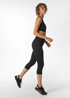 Cheap Leggings 7/8 Jersey-Stretch Nero Donna Leggings & Pantaloni Sportivi