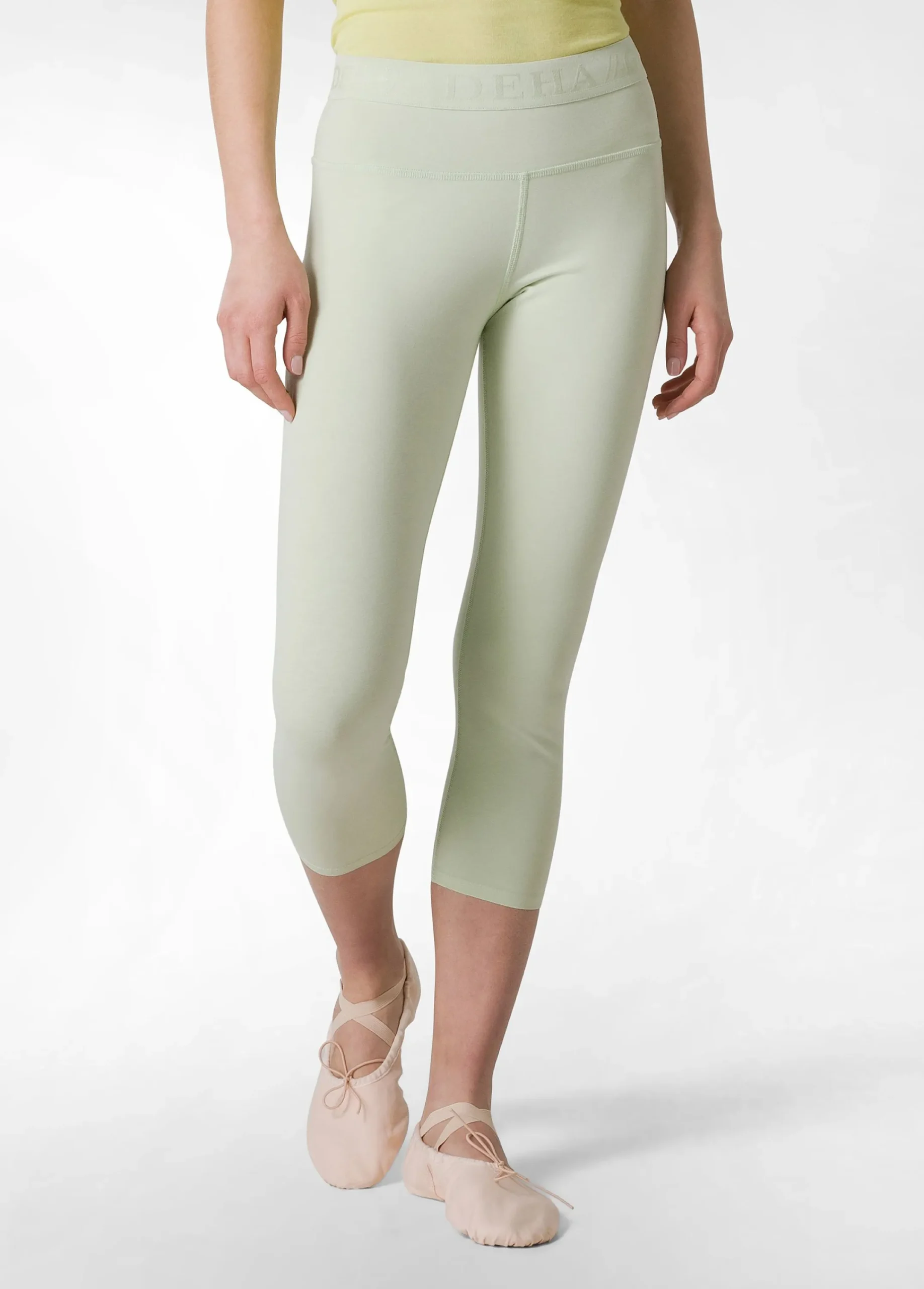 New Leggings 7/8 Jersey-Stretch Verde Donna Leggings & Pantaloni Sportivi