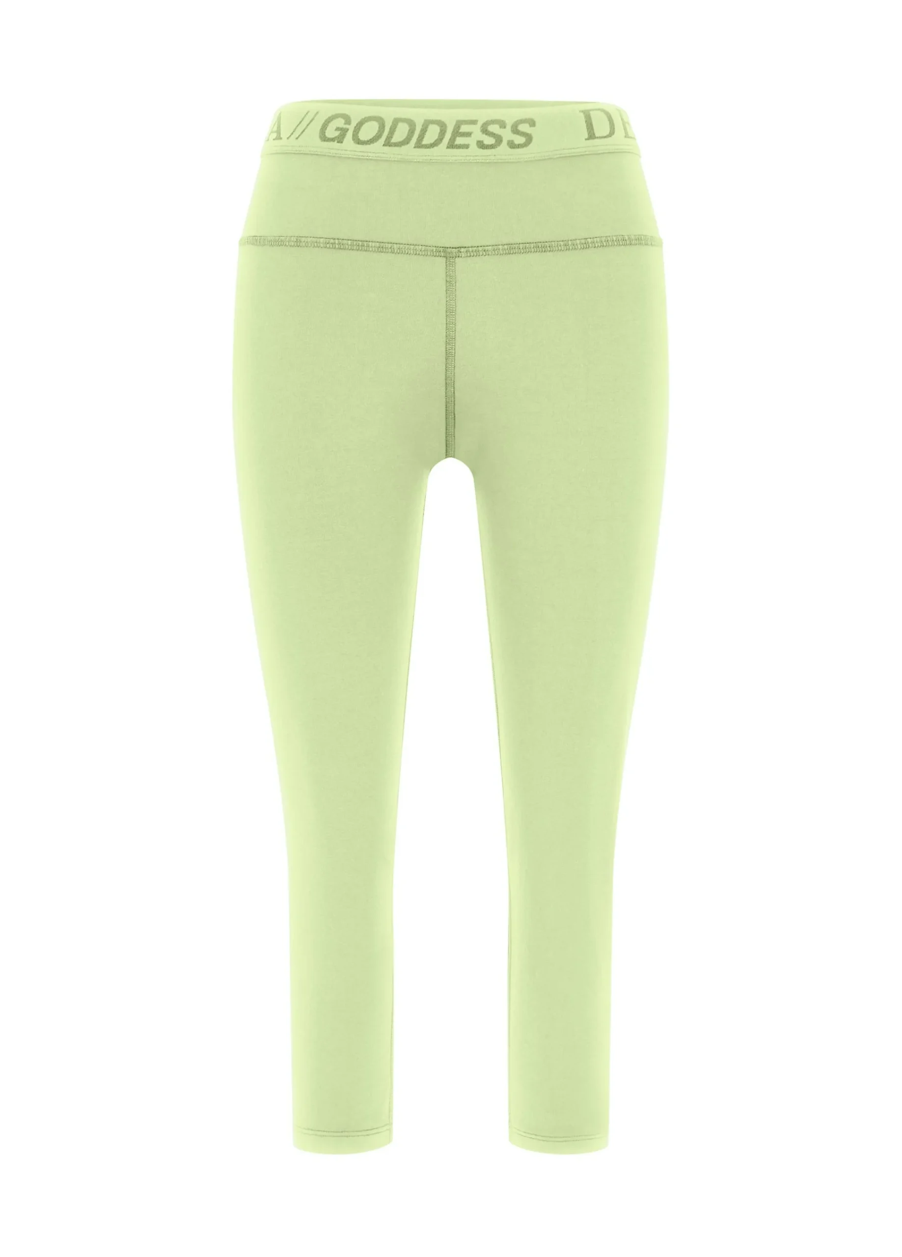 New Leggings 7/8 Jersey-Stretch Verde Donna Leggings & Pantaloni Sportivi