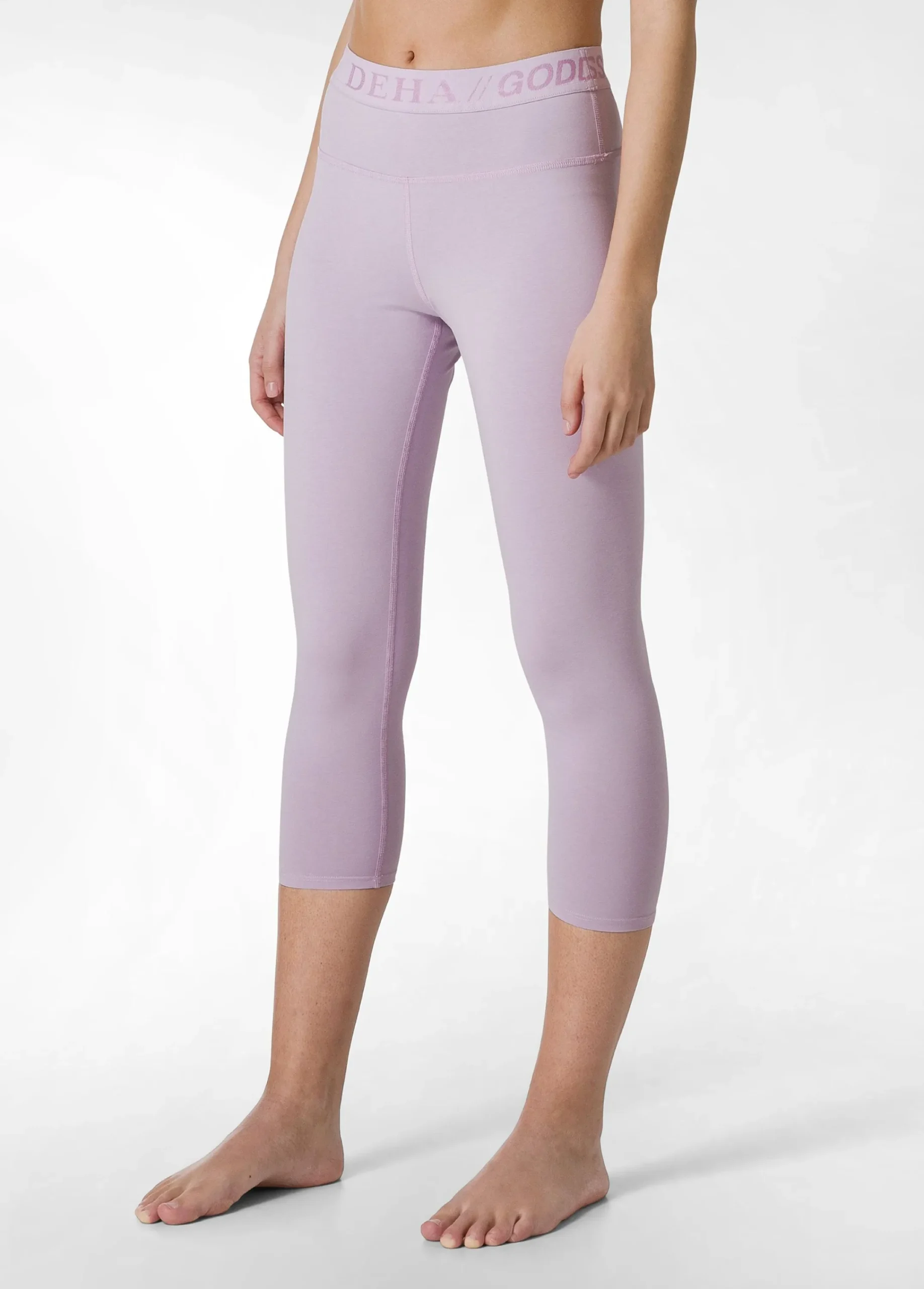 Shop Leggings 7/8 Jersey-Stretch Viola Donna Leggings & Pantaloni Sportivi