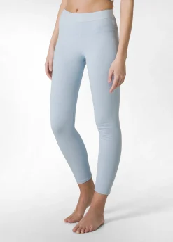 Hot Leggings Logo Blu Donna Leggings & Pantaloni Sportivi