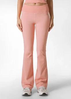Best Leggings Svasato Effetto Vintage Arancio Donna Pantaloni
