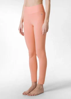 Outlet Leggings Vita Alta Arancio Donna Leggings & Pantaloni Sportivi