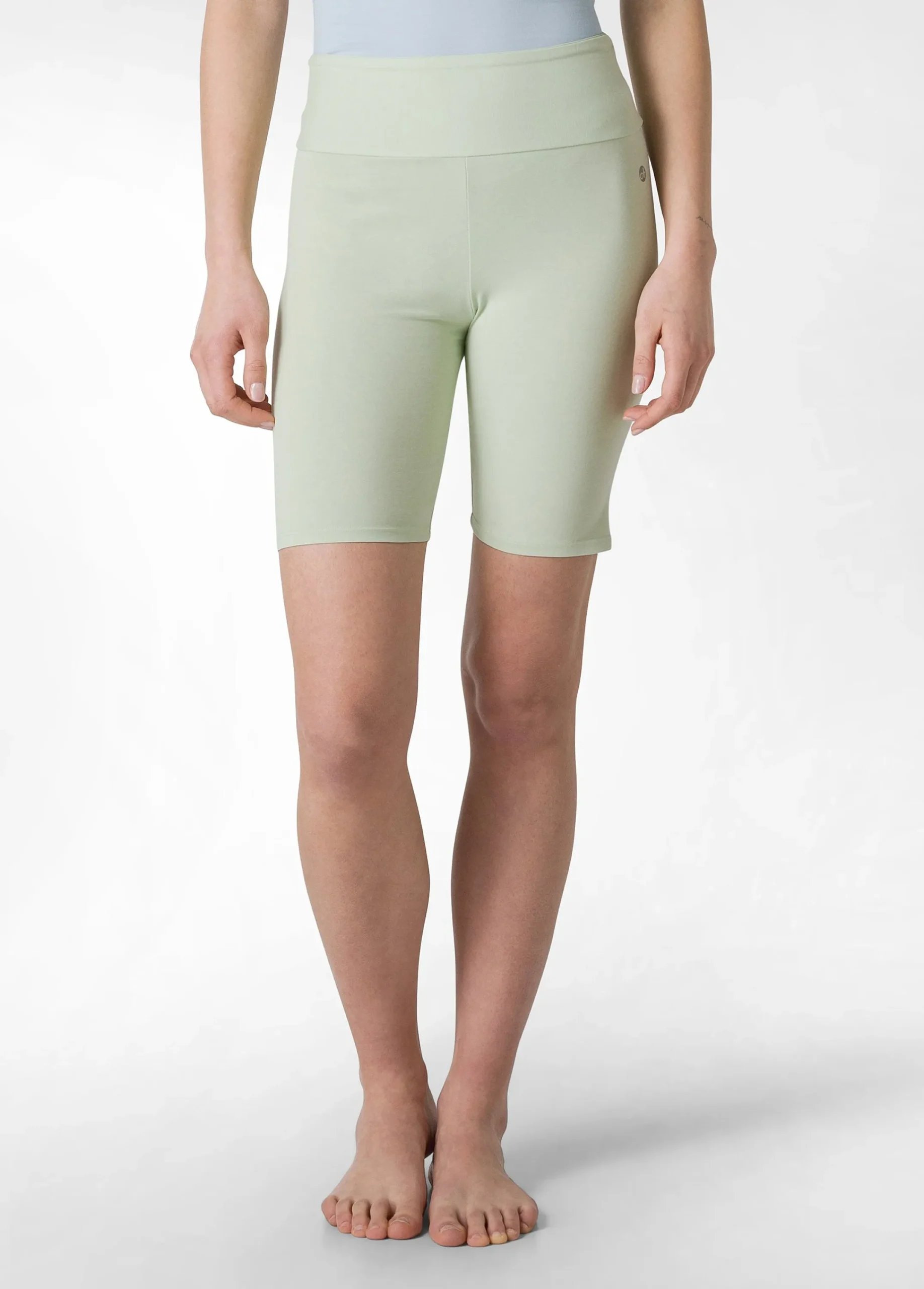 Online Pantaloncino Ciclista Jersey Stretch Verde Donna Pantaloncini Sportivi