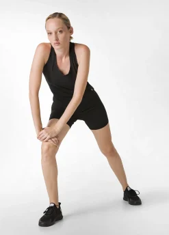 Sale Pantaloncino Sportivo Jersey Stretch Nero Donna Pantaloncini Sportivi